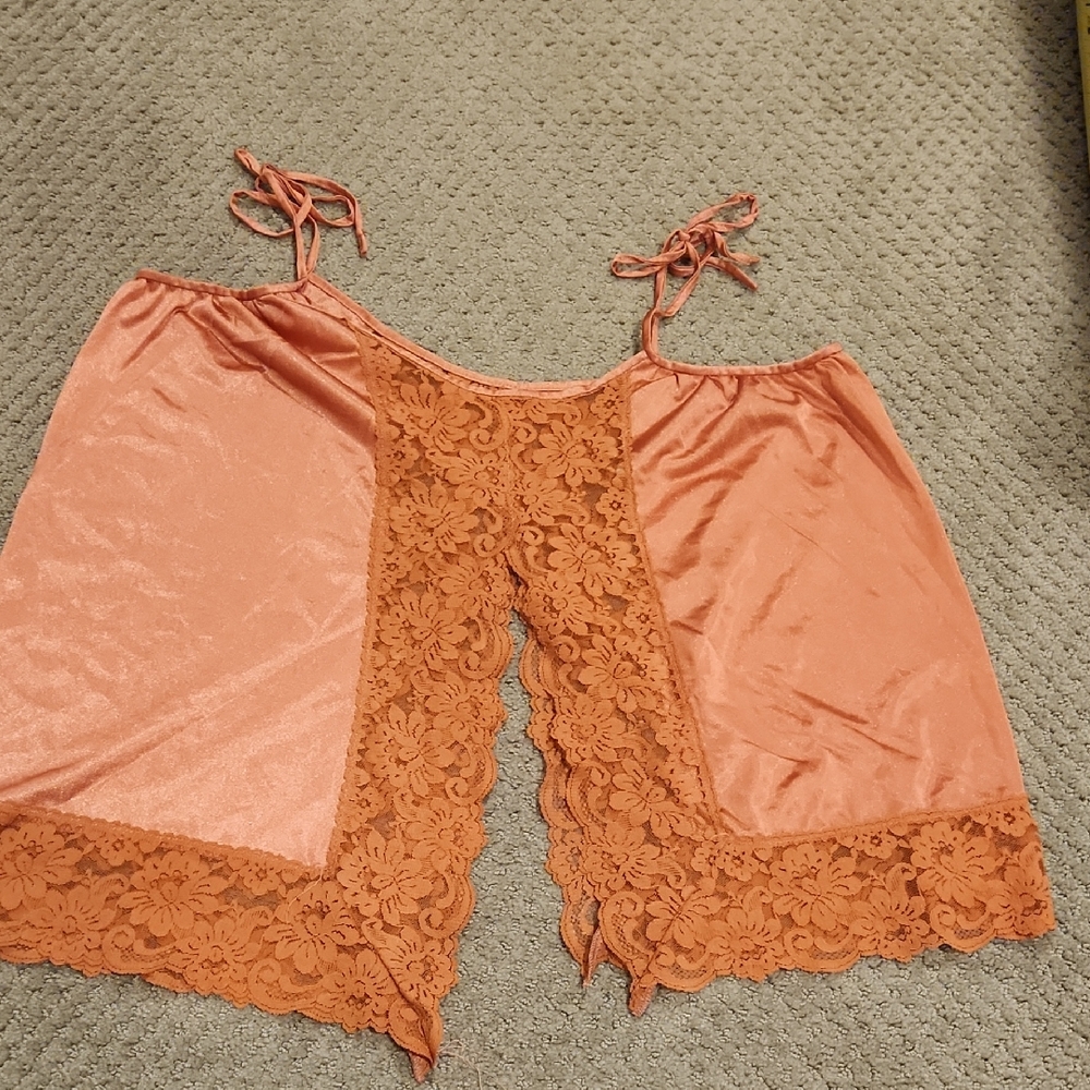 Vintage 1970 / 1980? Sexy Night Shirt. Split Front/ Back.